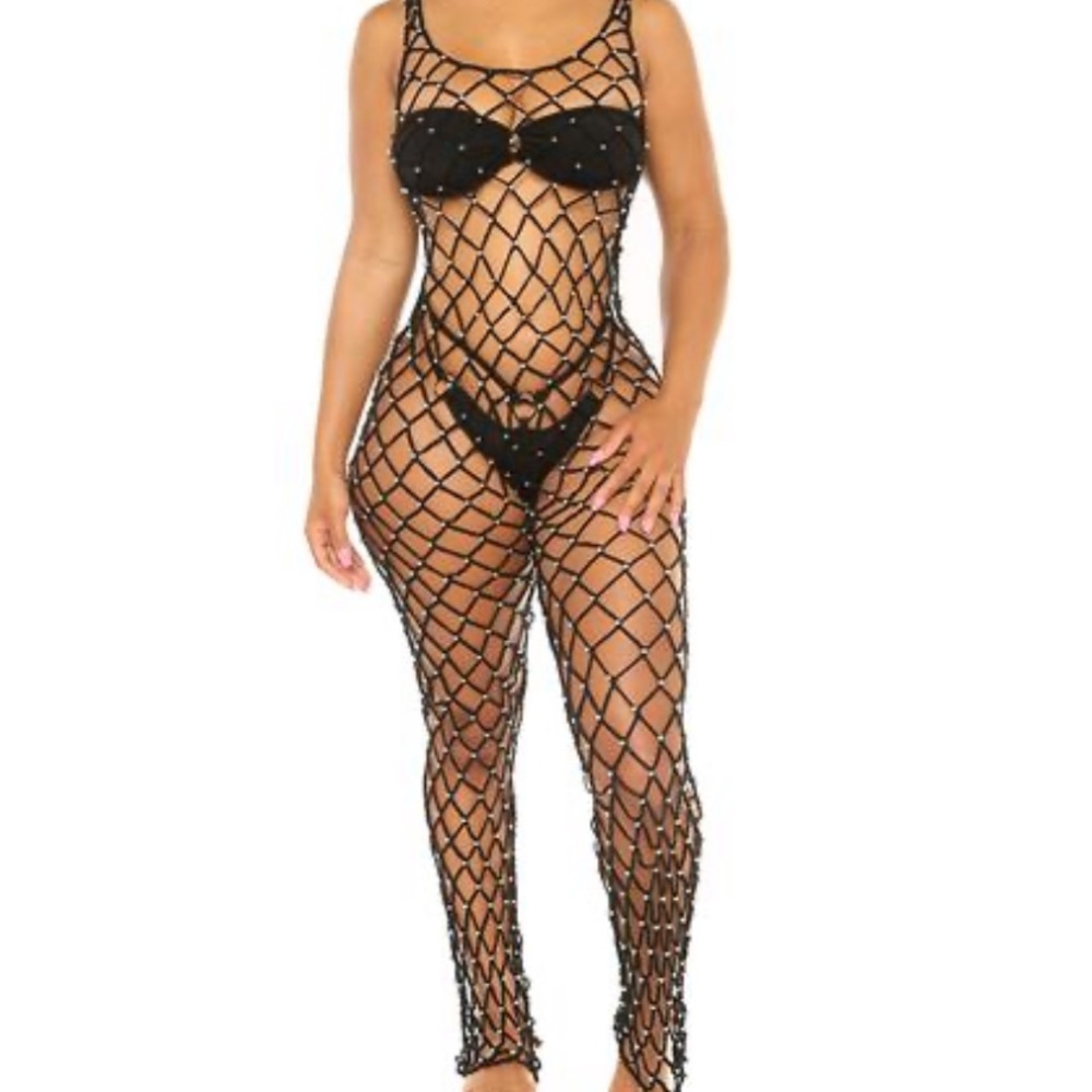 Jumpsuit swim coverup